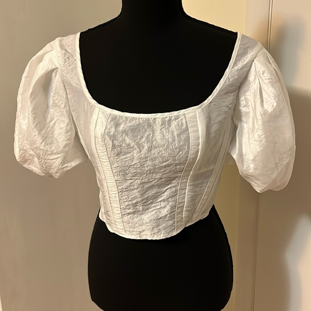 Topshop cropped blouse